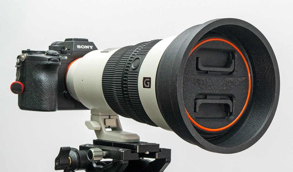 CamDec Lens Hoods for Sony FE 300mm F2.8 GM: 45mm (1.8") to 146mm (5.8")